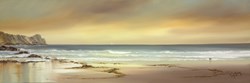 Lone Sail by Philip Gray - Original Painting on Box Canvas sized 47x16 inches. Available from Whitewall Galleries